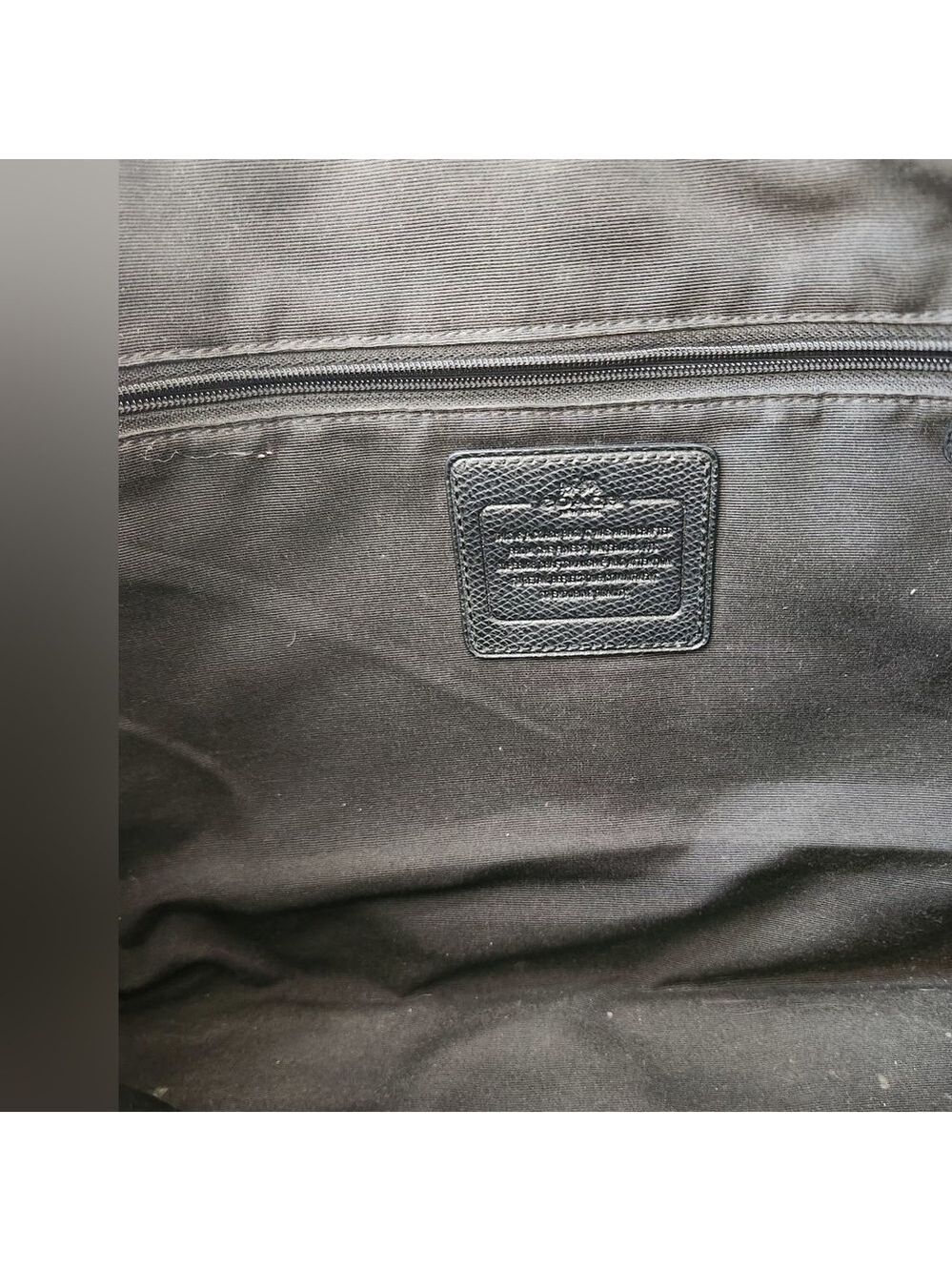 Coach Black and Gray Signature Canvas Shoulder Bag - Picture 13 of 15
